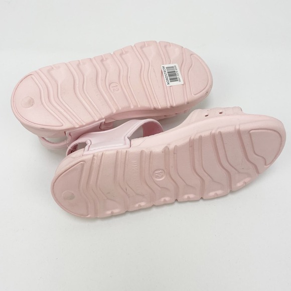 Tucker Tate Girls Eden Sandal 12M Pink Water Friendly Easy-On Hook Loop Strap - Picture 9 of 10